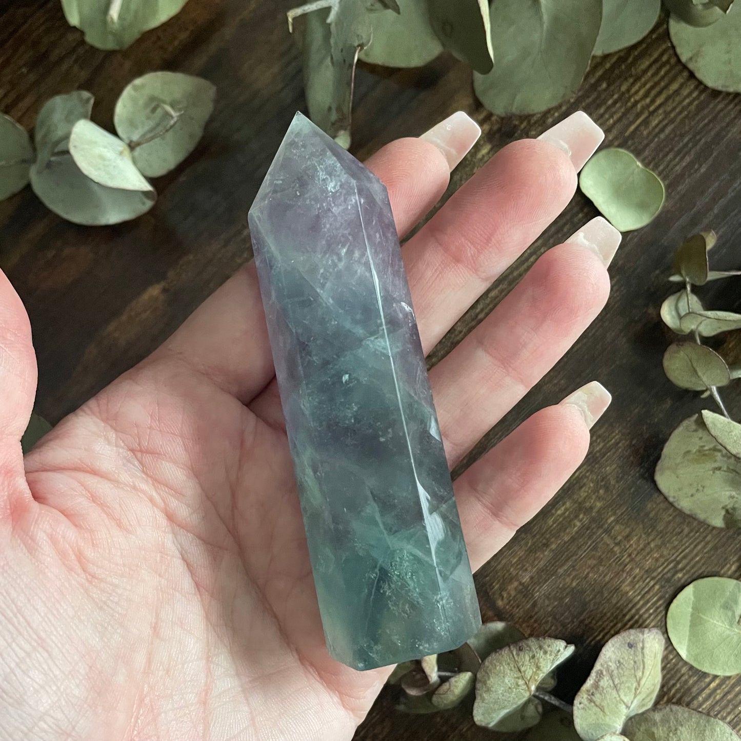 Crystal Tower - Rainbow Fluorite