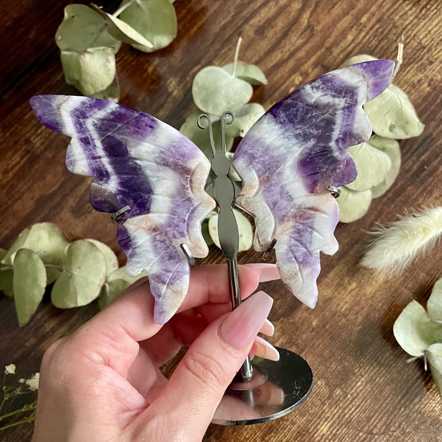 Butterfly on Stand - Dream Amethyst