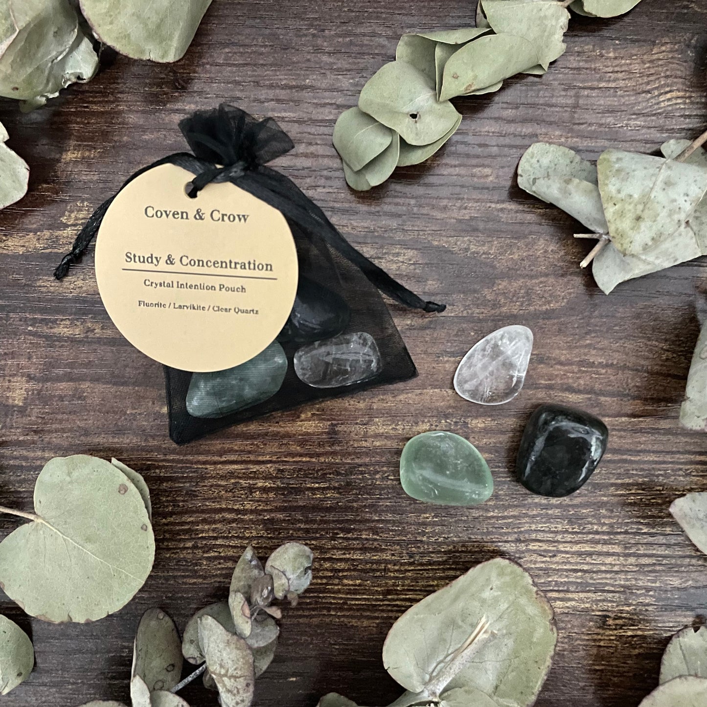 Witches Crystal Pouch - Study & Concentration