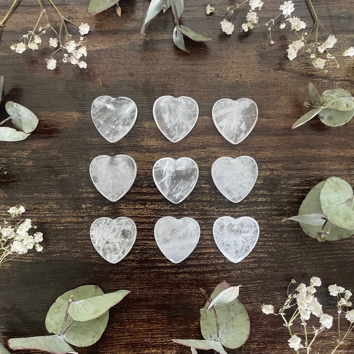 CLEARANCE - Miniature Heart - Clear Quartz