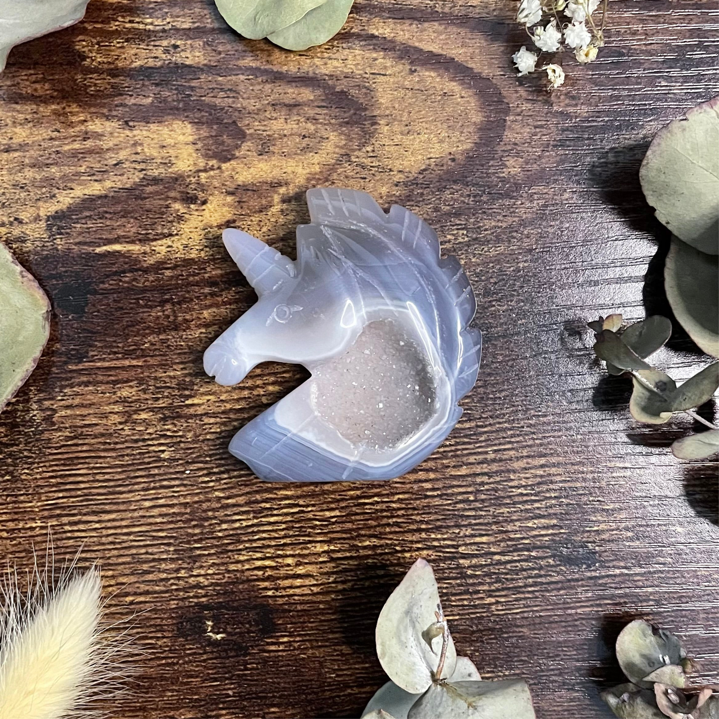 Small Druzy Agate Unicorn #2