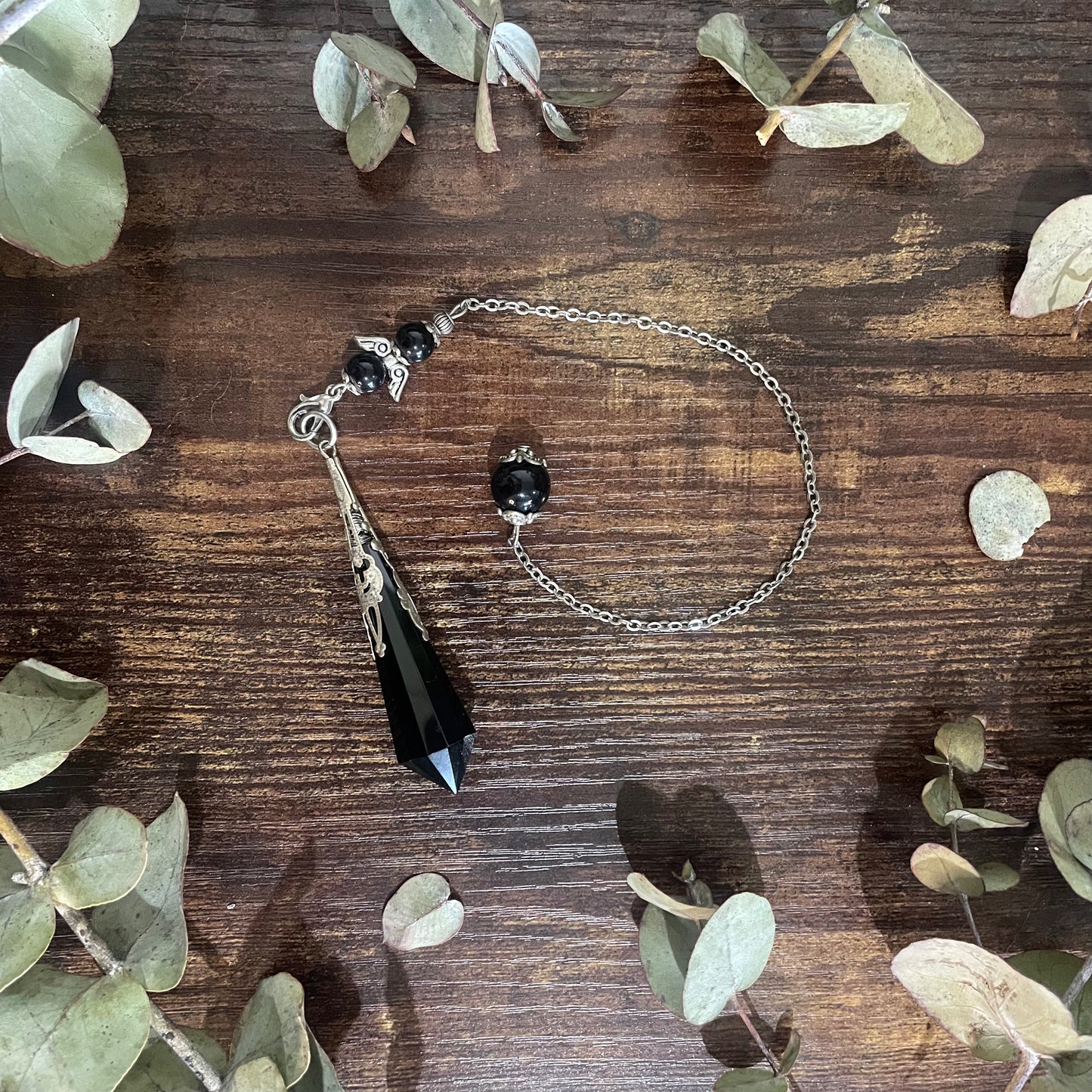Crystal Pendulum - Black Obsidian