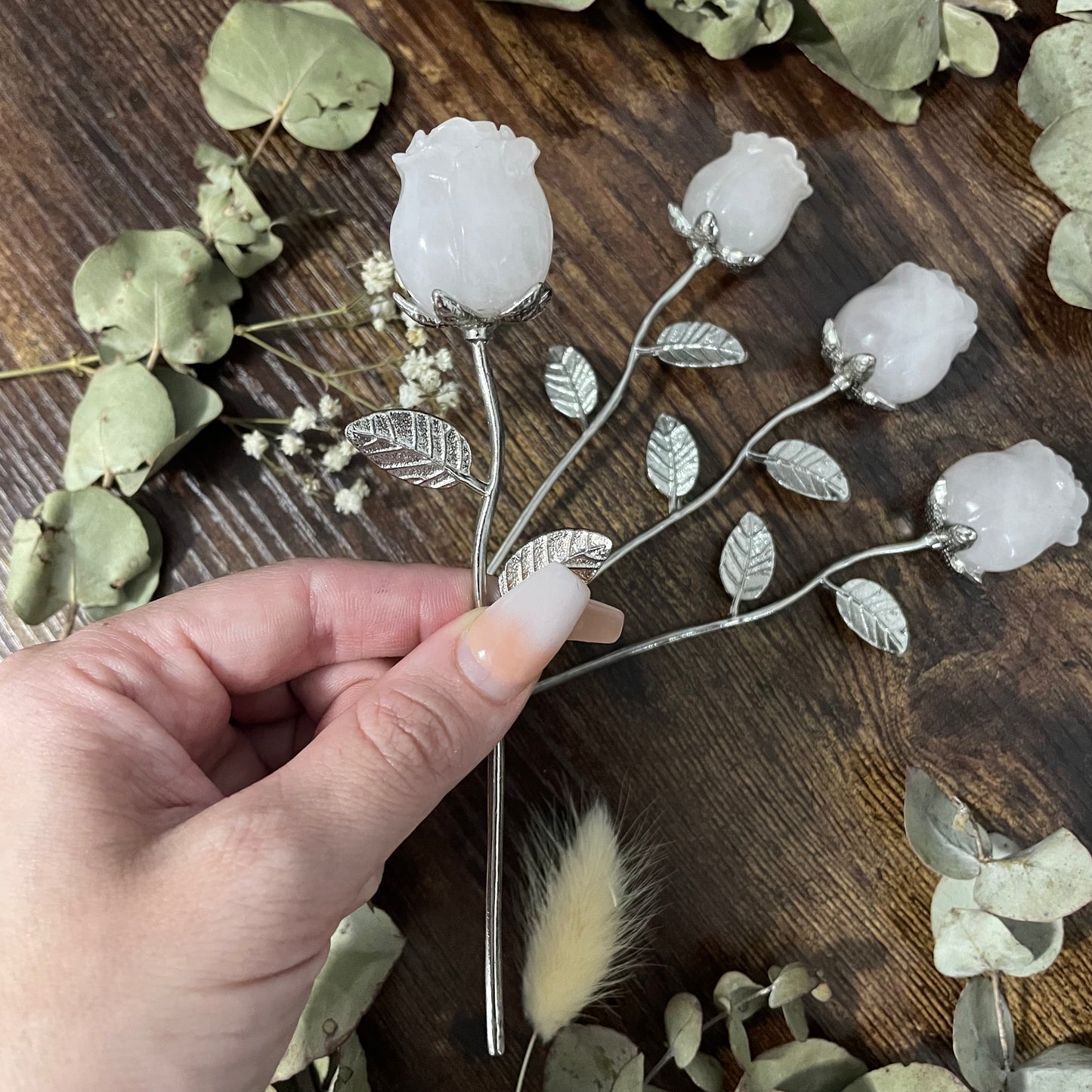 Crystal Rose - Snowy Quartz