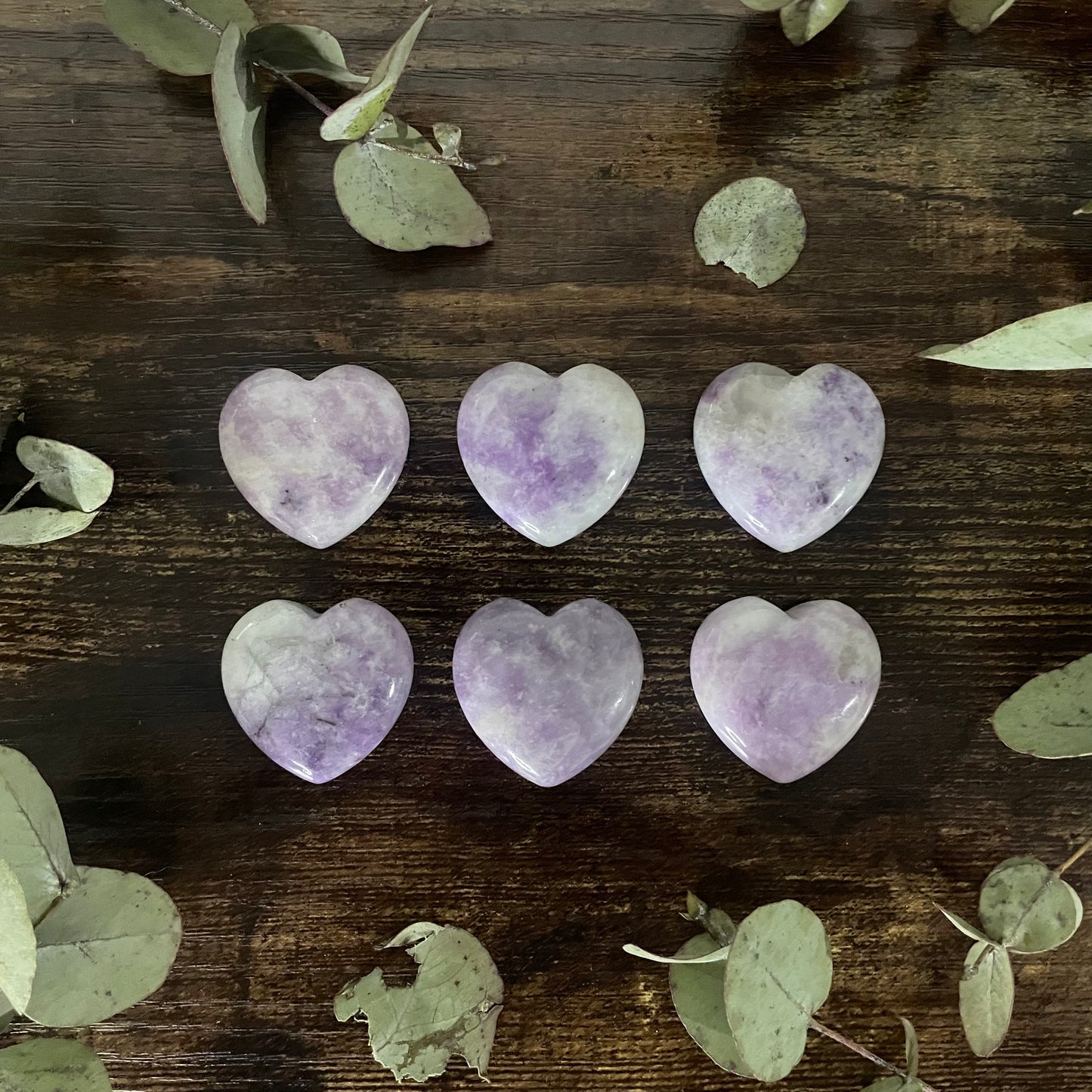 Small Puffy Heart - Lepidolite