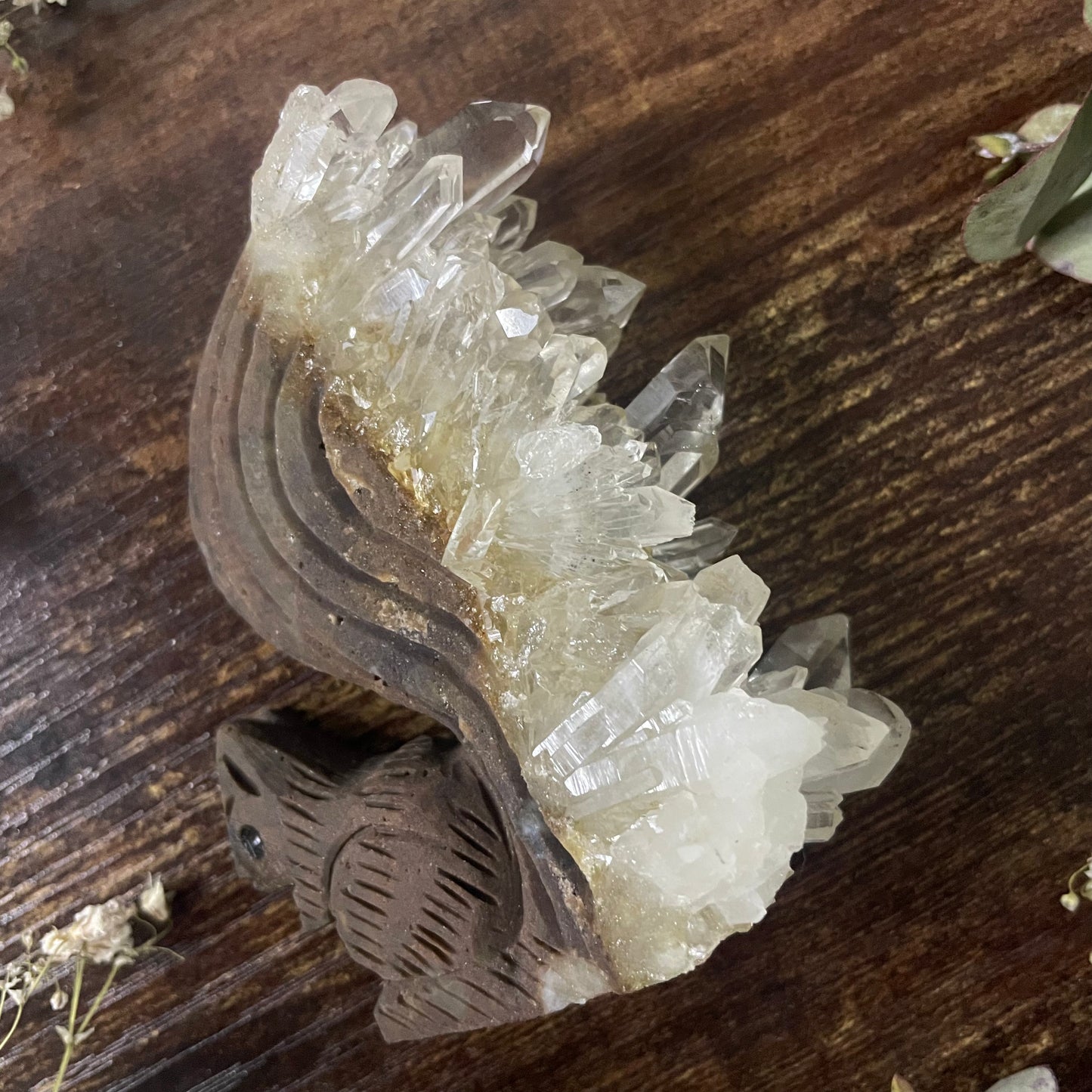 Woodland Squirrel - Clear Quartz