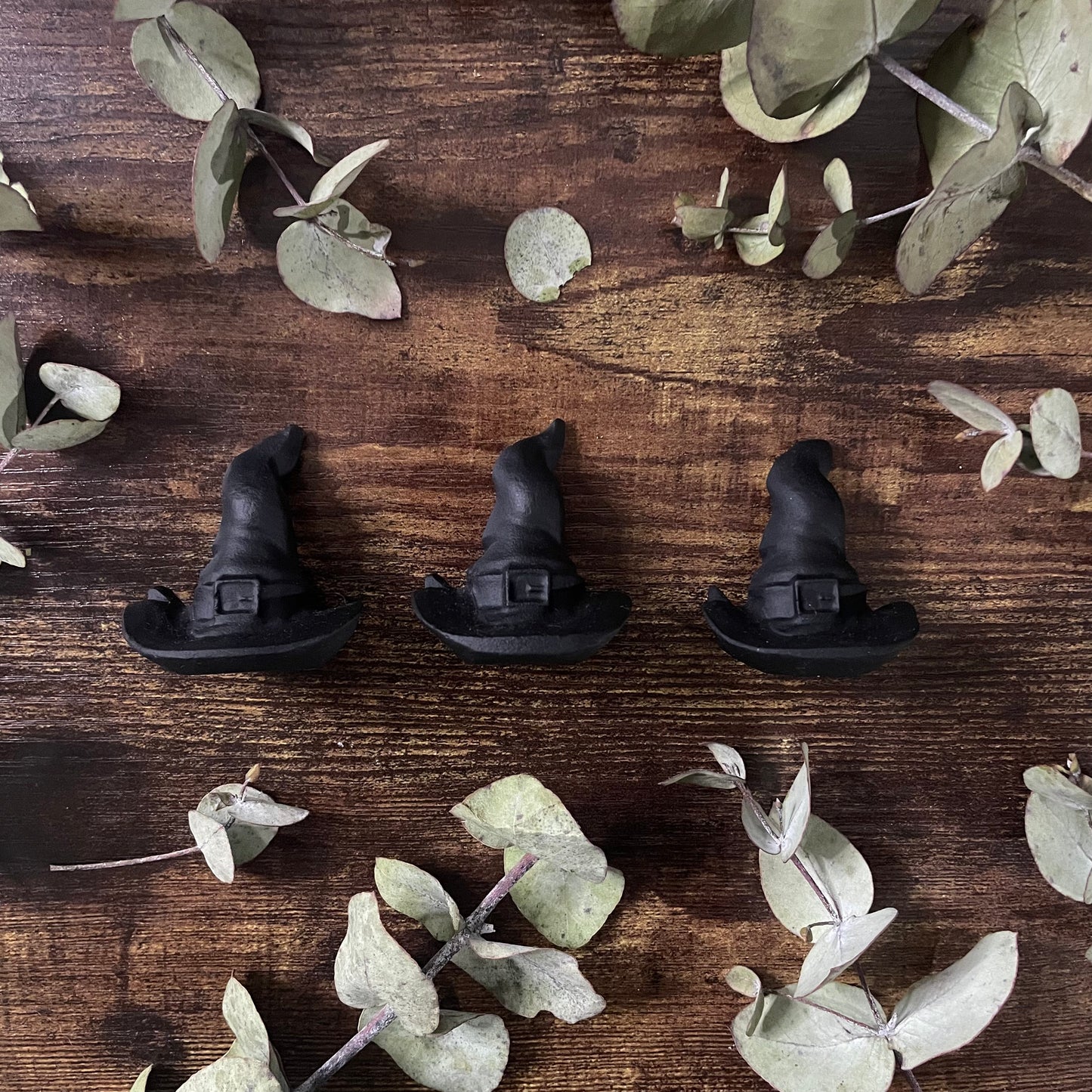 Witches Hat - Raw Black Obsidian