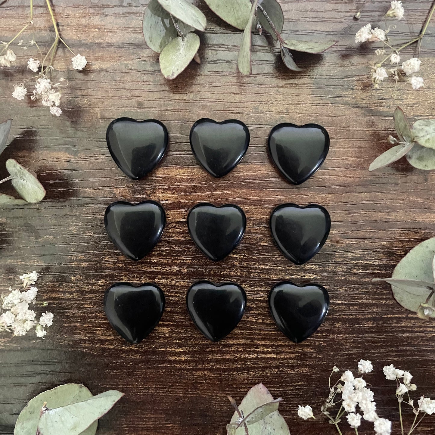 CLEARANCE - Miniature Heart - Black Obsidian
