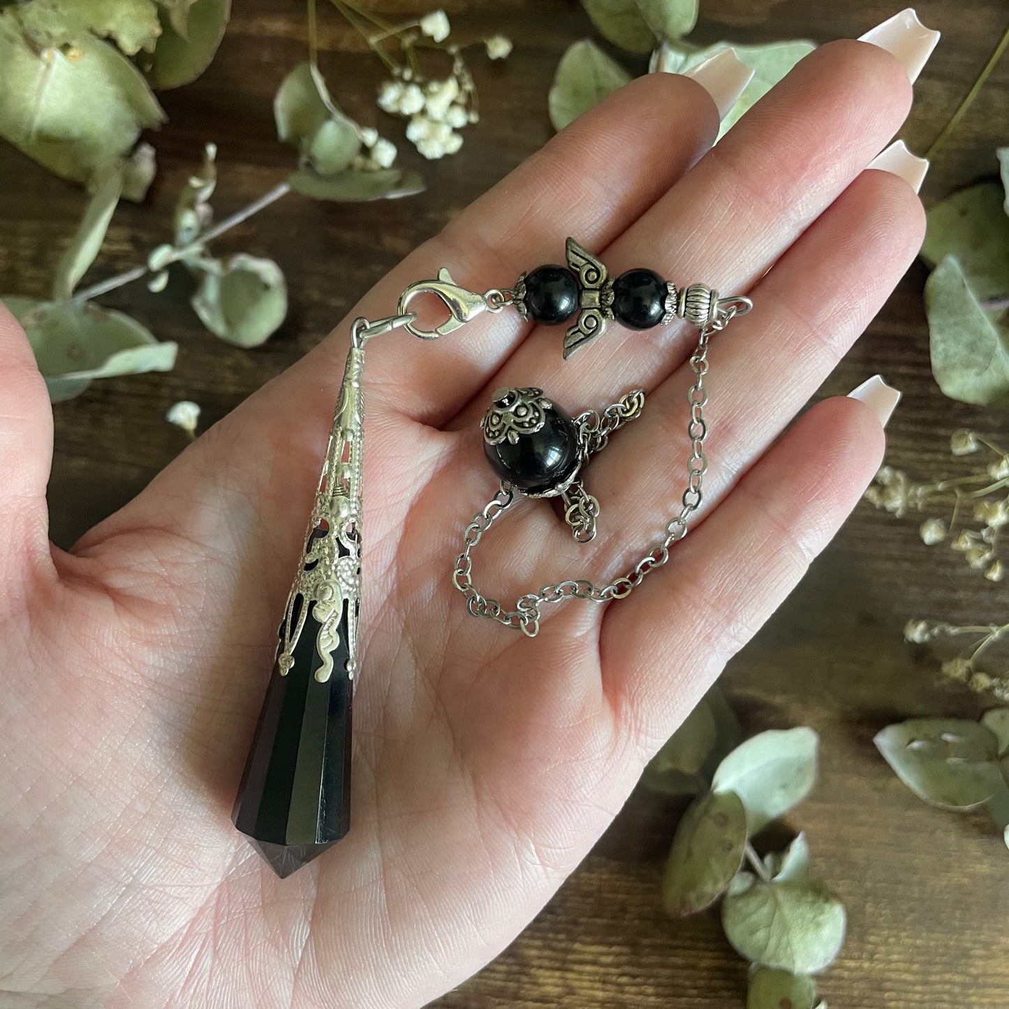 Crystal Pendulum - Black Obsidian