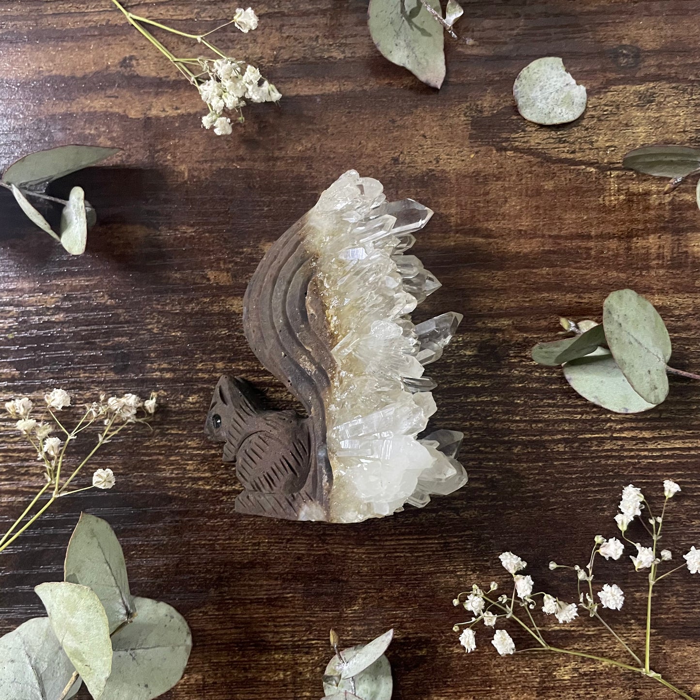 Woodland Squirrel - Clear Quartz