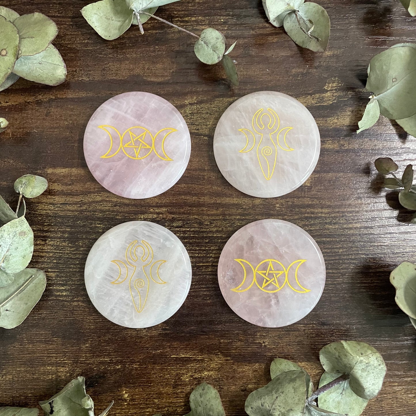Altar Tile / Energy Disk - Rose Quartz