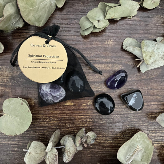 Witches Crystal Pouch - Spiritual Protection