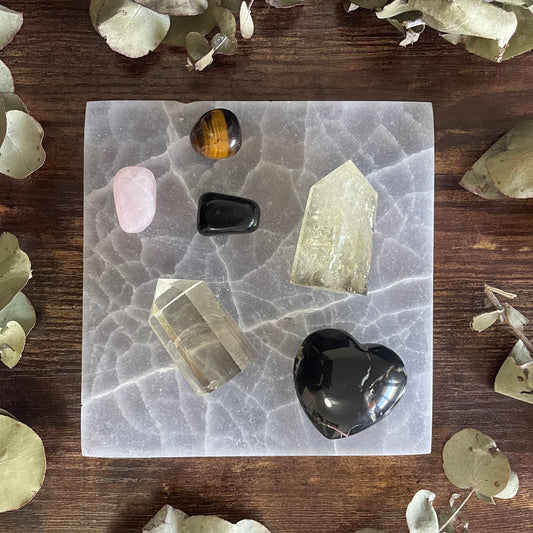 Selenite Cleansing Plate