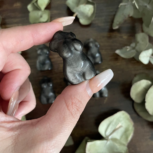 Small Goddess Body - Silver Sheen Obsidian