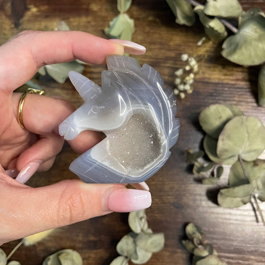 Small Druzy Agate Unicorn #2