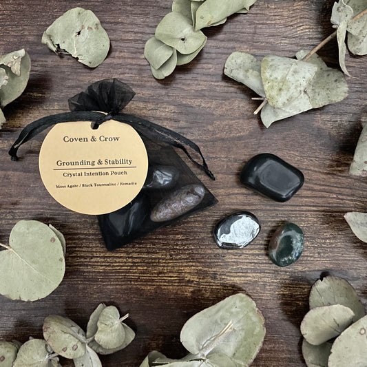 Witches Crystal Pouch - Grounding & Stability