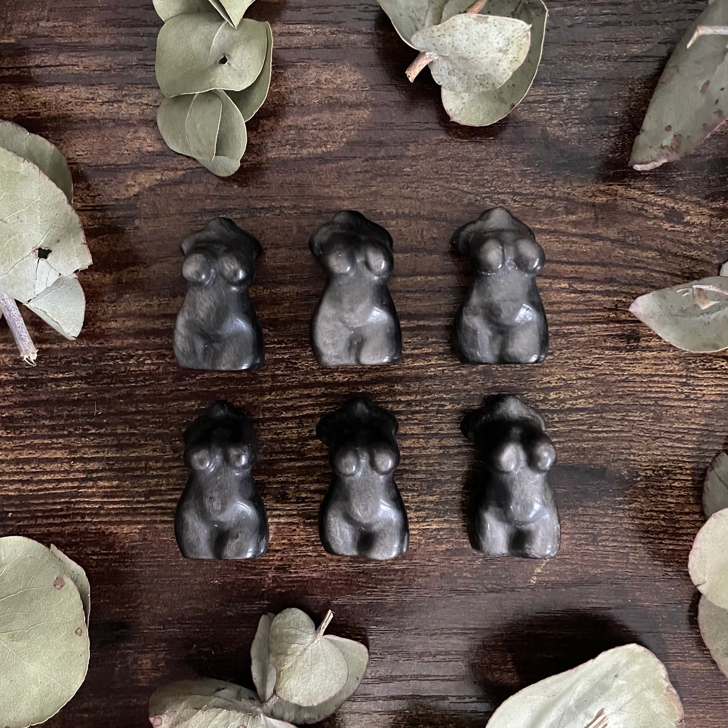 Small Goddess Body - Silver Sheen Obsidian