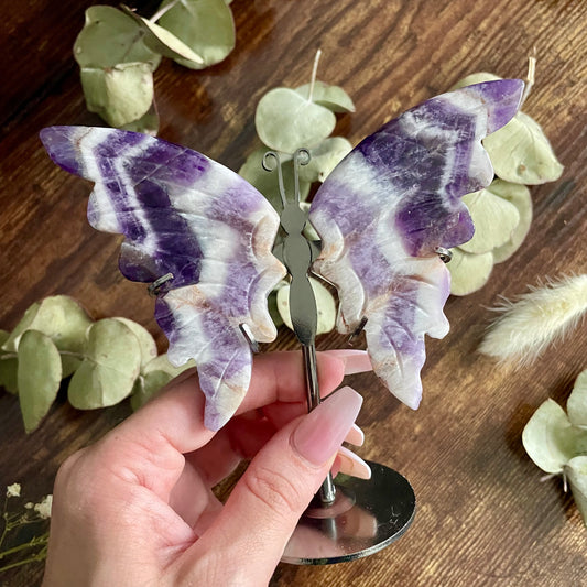 Butterfly on Stand - Dream Amethyst