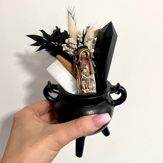 Enchanted Cauldron - Golden Sheen Obsidian