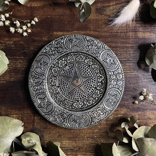 Aluminium Incense Burner - Pentacle