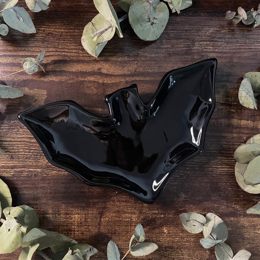 Ceramic Dish - Black Bat