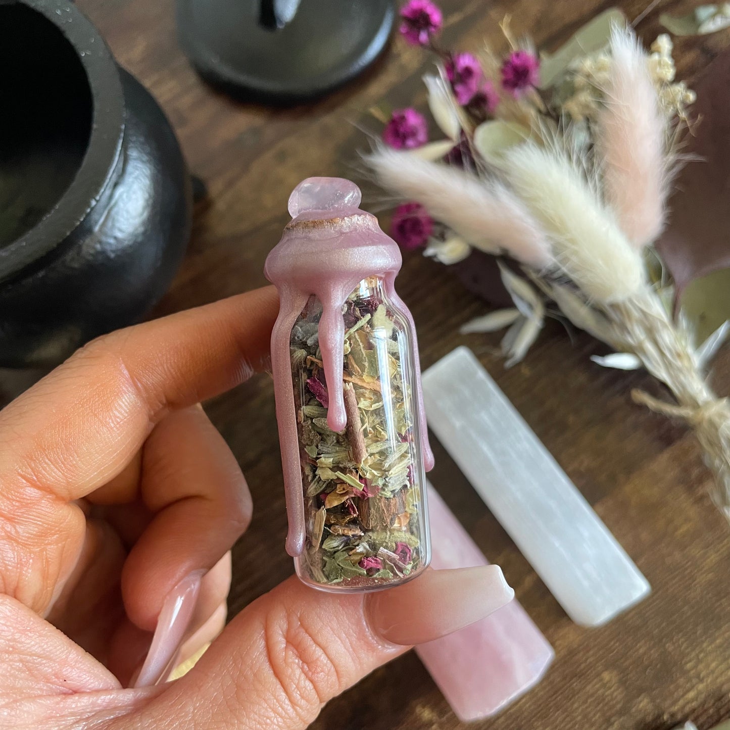 Enchanted Cauldron - Rose Quartz
