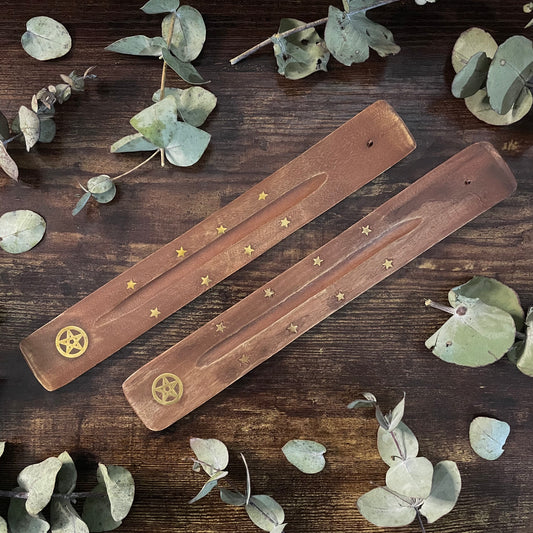 Incense Stick Holder - Wooden Pentacle