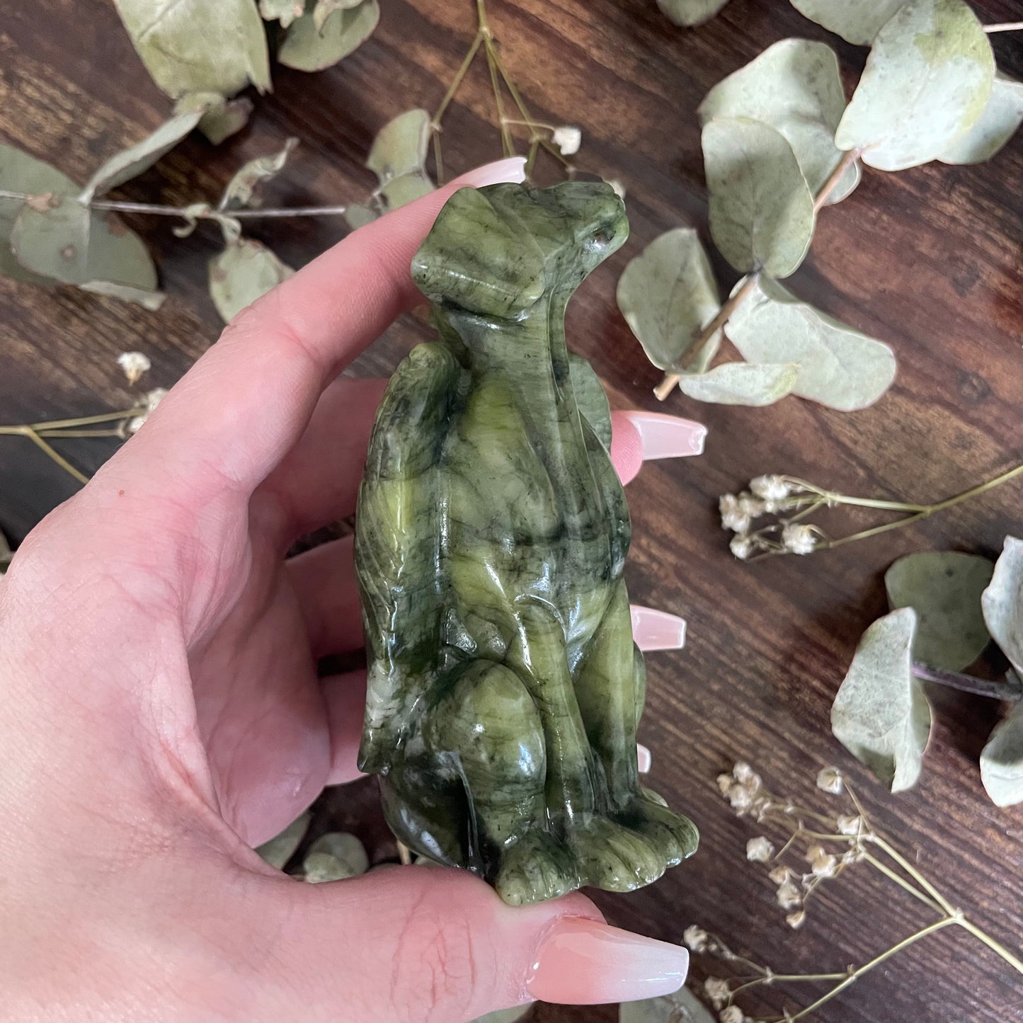 Guardian Angel Dog - Green Jade