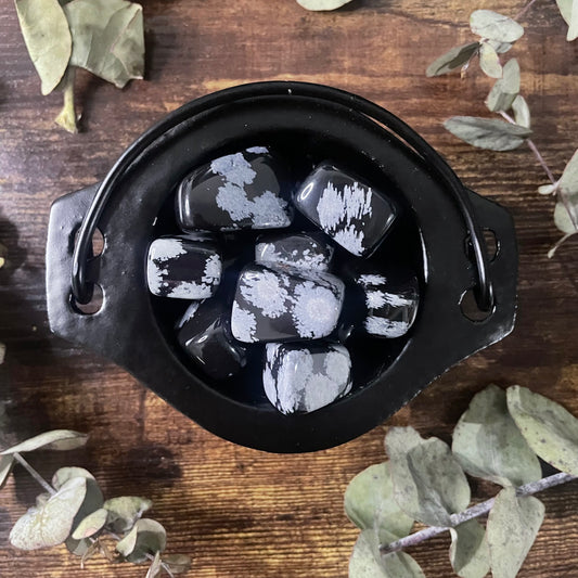 Tumble Stone - Snowflake Obsidian