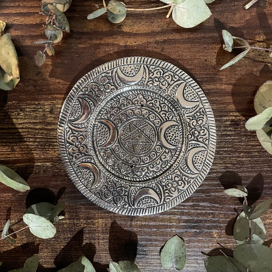 Aluminium Incense Burner - Moon