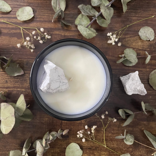 Crystal Candle - White Howlite