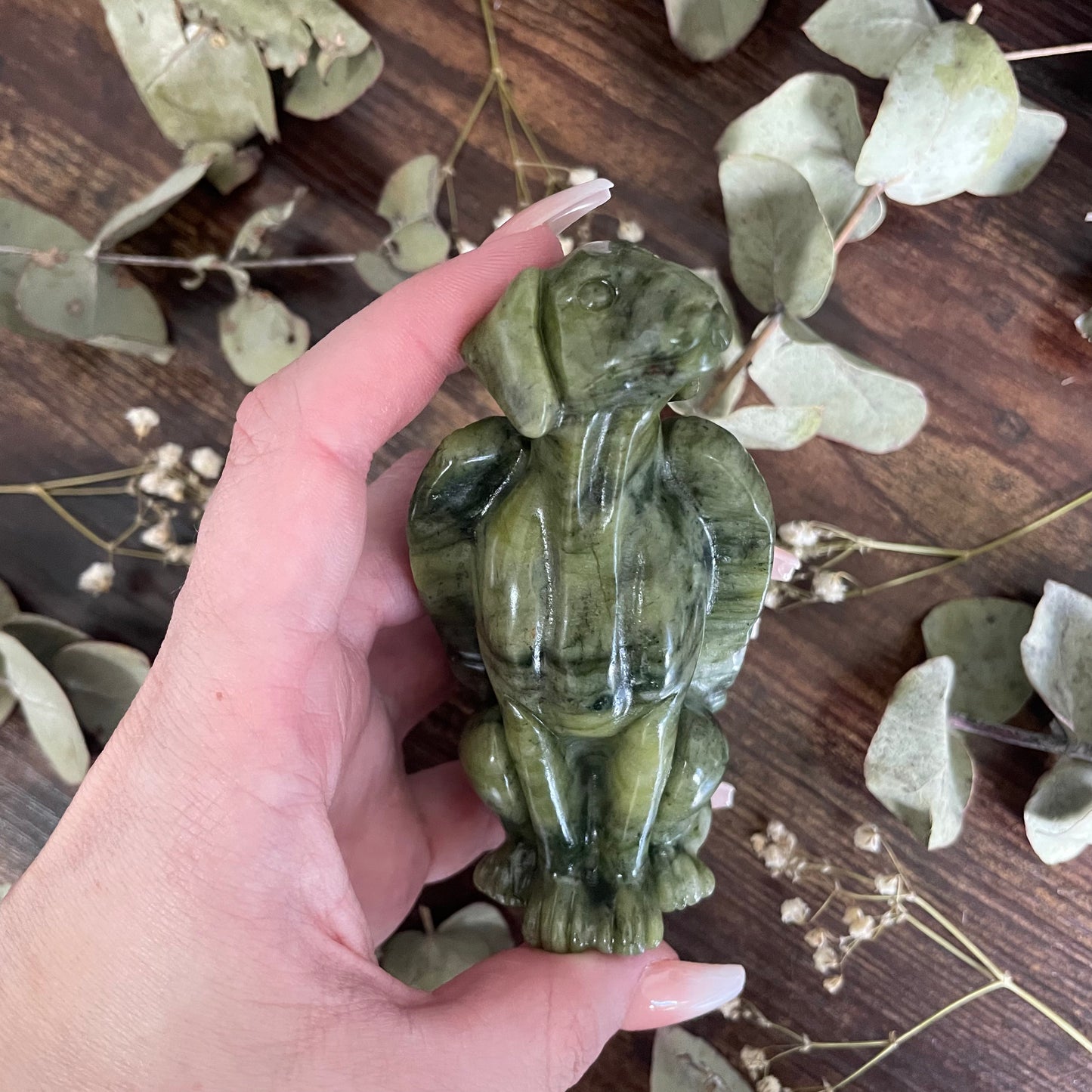 Guardian Angel Dog - Green Jade