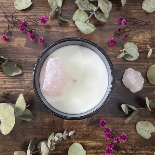Crystal Candle - Rose Quartz