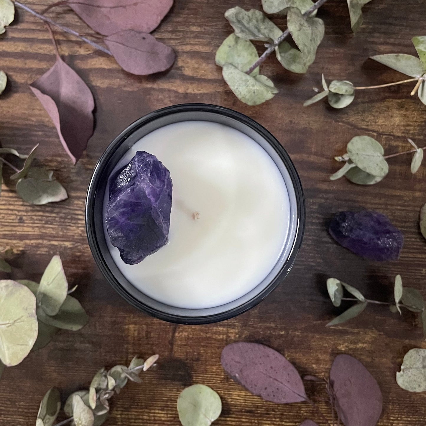 Crystal Candle - Amethyst