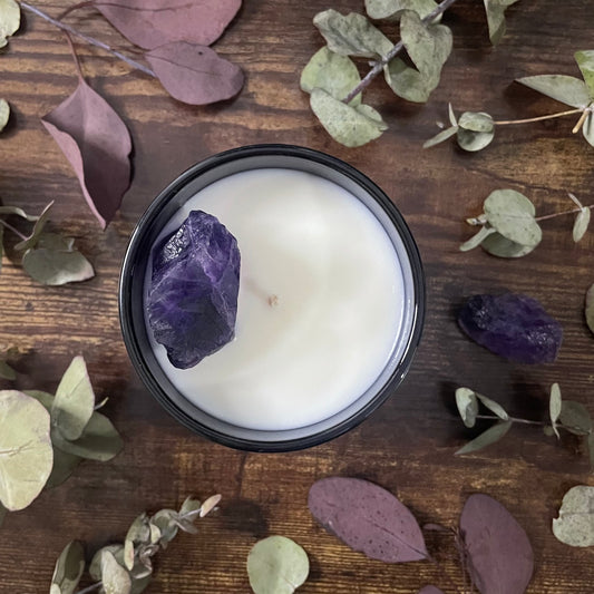 Crystal Candle - Amethyst
